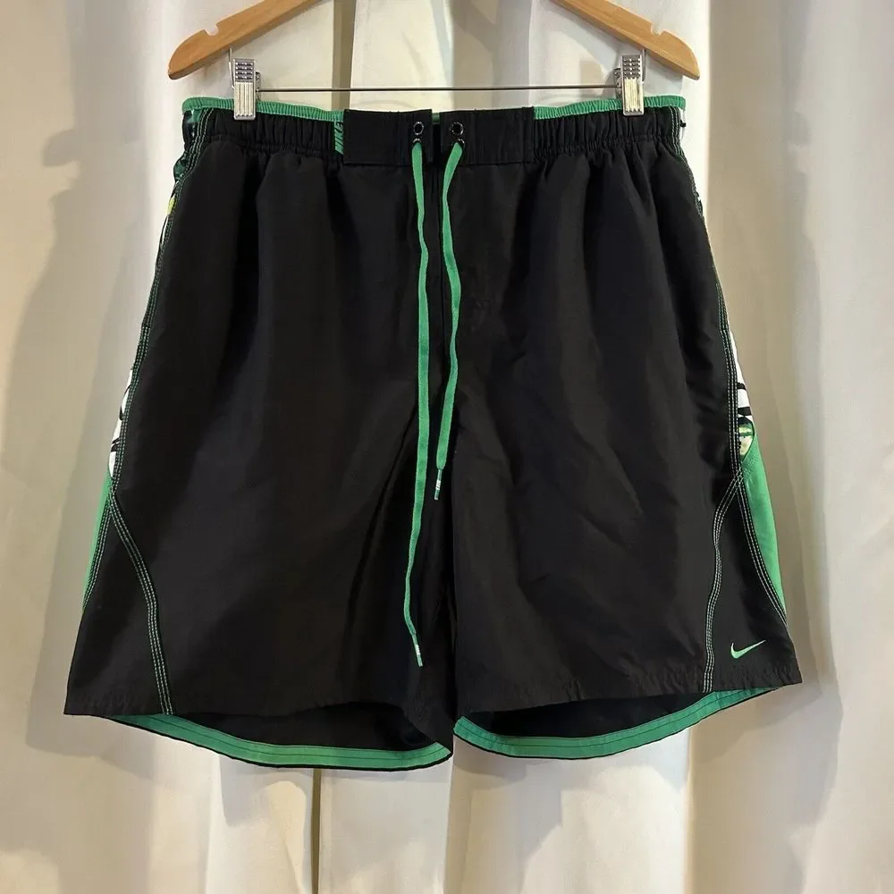 Nike Swim Trunks Mens 2XL‎ Board Shorts Built-In-Brief Hawaiian Tropical